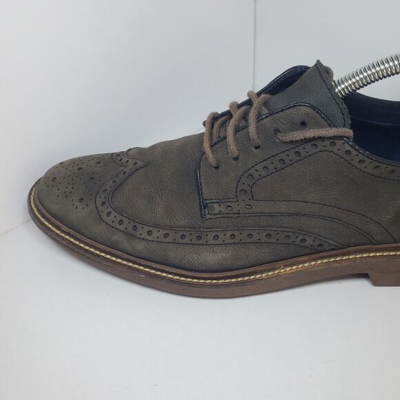 Cole Haan C26138 Dark Gray Leather Wingtip Lace-Up Oxford Shoes Men\'s US 9.5M main image 3